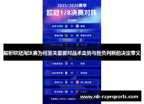 解析欧冠淘汰赛为何至关重要对战术走势与胜负判断的决定意义 解析欧冠淘汰赛为何至关重要对战术走势与胜负判断的决定意义