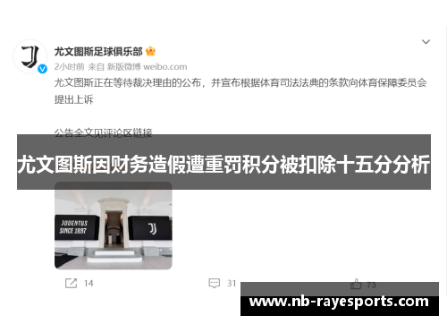 尤文图斯因财务造假遭重罚积分被扣除十五分分析